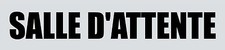 Plaque de porte "salle