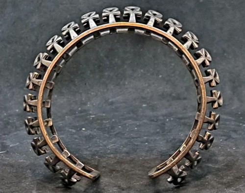 Joli bracelet ancien argent - bracelet, en