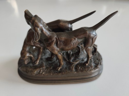 Bronze animalier chien - bronze,