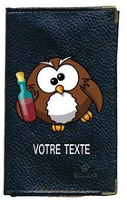 Etui carte grise noir cuir