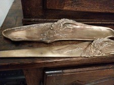 A. MARIONNET ensemble Bureau Bronze Coupe Papier Porte Crayon