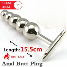 Métal Anal Plug Pénétration Dilatateur Insérer anus Massage Unisexe Soumission