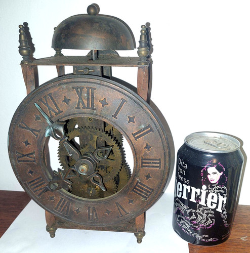 Pendule horloge cage fer - pendule,