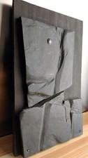 1960s Work Low Relief Slate Sculpture Painting