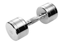 Haltère court en chrome -