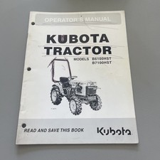 Kubota B6100HST B7100HST Tractor Operator’s Manual