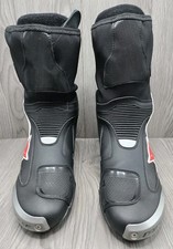Dainese Axial D1 Motorcycle Boots Black Red Men's Size 41 US 8.5