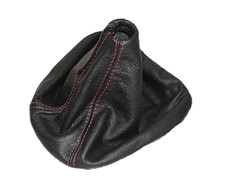 REAL BLACK LEATHER CHANGE HEADPHONE with red stitching for Fiat NEW BRAVO since 2007