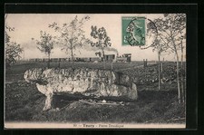 Old postcard Toury, Pierre Druidique 