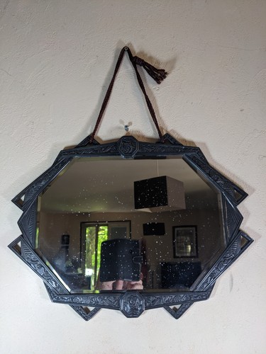 Ancien miroir mural - miroir, art