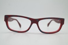 Lunettes Vintage Silhouette 9102 /10 Rouge Bleu Argent Oval Cadre De Lunettes