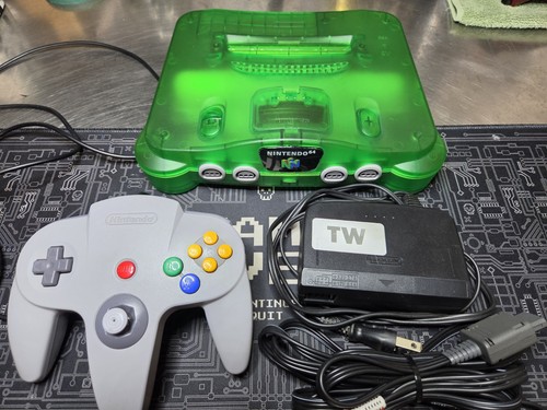 N64 nintendo clear green - n64,