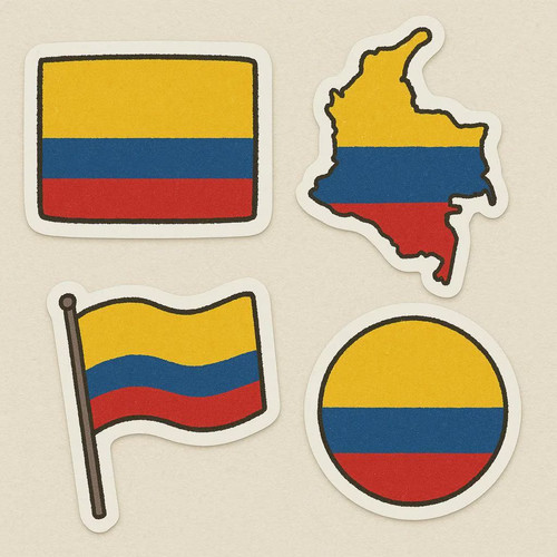 Colombie drapeau autocollant