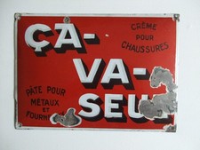 ANCIENNE PLAQUE EMAILLEE . CA