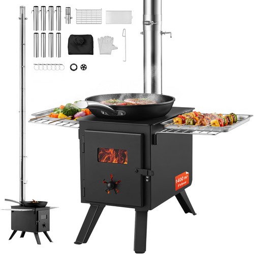 Vevor poêle bois portable - bois,