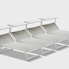 4 Bains de soleil de plage