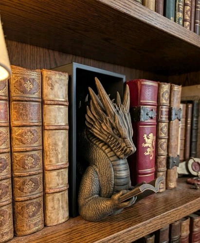 Serre livres dragon 20x10 - livres, 20x10,5cm