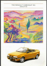 Renault 19 Cabriolet RSi Executive Limited Edition 1995 UK Market Sales Brochure