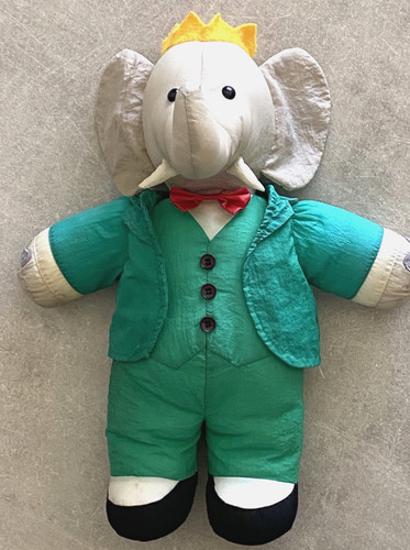 Babar peluche toile parachute - babar,