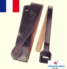 Sangle guitare vintage noire,  guitare électrique acoustique...