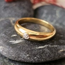 Bague Solitaire Vermeil Argent