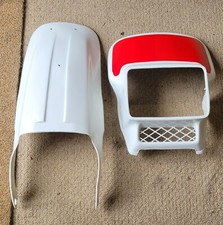HONDA MTX125 HEADLAMP COWL AND REAR MUDGUARD