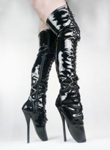 Cuissardes talons pvc - 18, cm
