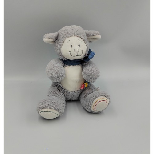 Doudou mouton bleu blanc - , guss