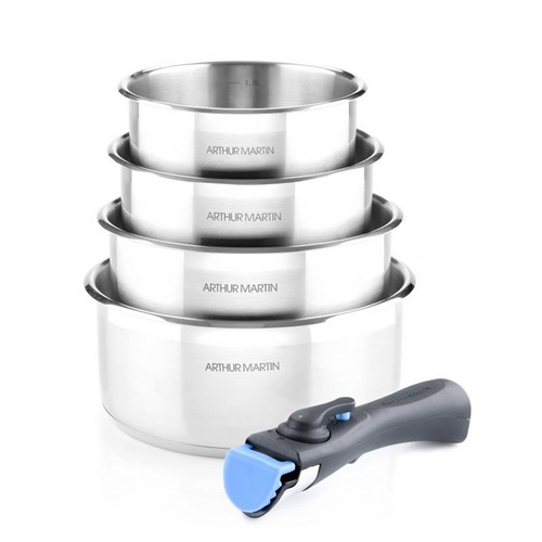 Batterie cuisine inox - 5, pcs