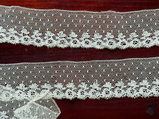 Dentelle ancienne - Bordure dentelle de Lille aux fuseaux - XIXème - 2 modèles
