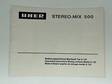 Uher Stereo Mix 500 / Manual