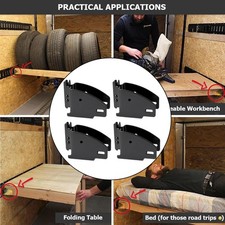 4x Embouts de rails en bois