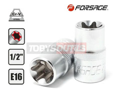 Douille E16 1/2" E-TORX E-16 TORX femelle Chrome-Vanadium FORSAGE F-54616