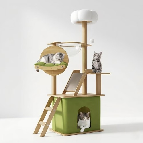 Arbre chat haut 150cm avec - a,
