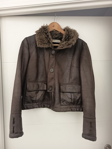 Balmain veste trench cuir