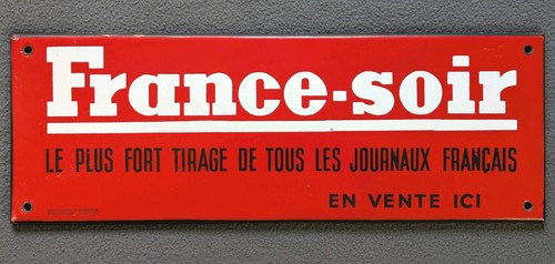 Ancienne plaque émaillée - ancienne,