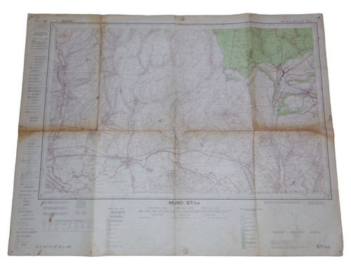 Carte muno 1968 armée - carte,