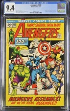 Avengers #100 CGC NM 9.4 Anniversary Issue Black Knight! Avengers Assemble!
