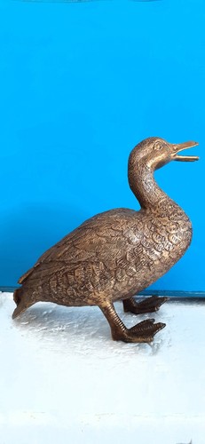 Grand canard bronze - grand, dorÉ