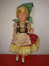 OLD BEAUTIFUL GERMANY REGIONAL DOLL in celluloid 1950-1970