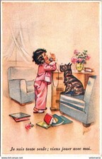 S22639 postcard illustrator Germaine Bouret "Superluxe editions Paris"