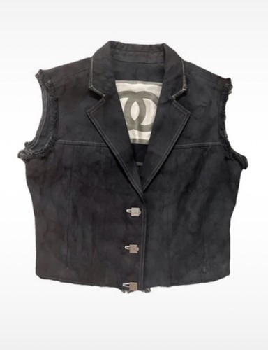 Veste jean chanel vintage - veste,