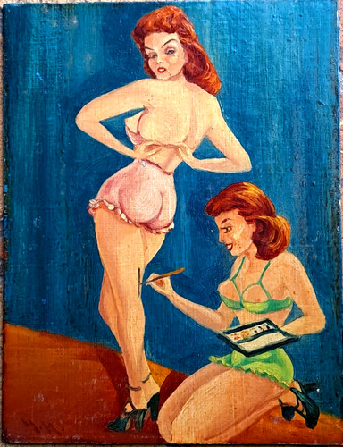 Tableau naif huile - huile/p, "