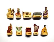 Série complète de fèves INSTRUMENTS DE MUSIQUE 2005 Mat Filet or * 196