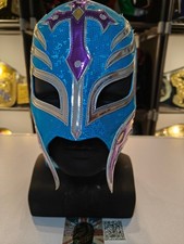 WWE Rey Mysterio Blue & Purple Adults Pro-grade Wrestling Mask