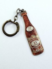 KEYCHAIN - BEER 33 EXPORT BOTTLE - enamelled metal BGA Algeria 1960s -
