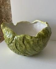 Petit saladier Bol Barbotine Feuille de chou Deco Country Corner Collection