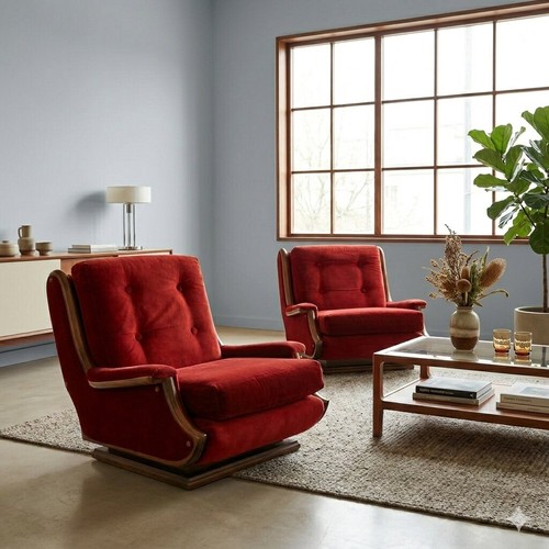 Fauteuils vintage hêtre - vintage,