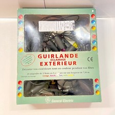 Guirlande lumineuse d'extérieur type guinguette - 20 ampoules de couleur