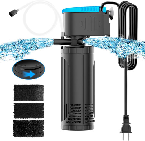 Submersible aquarium filter - aquarium,